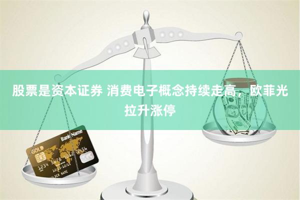 股票是资本证券 消费电子概念持续走高，欧菲光拉升涨停