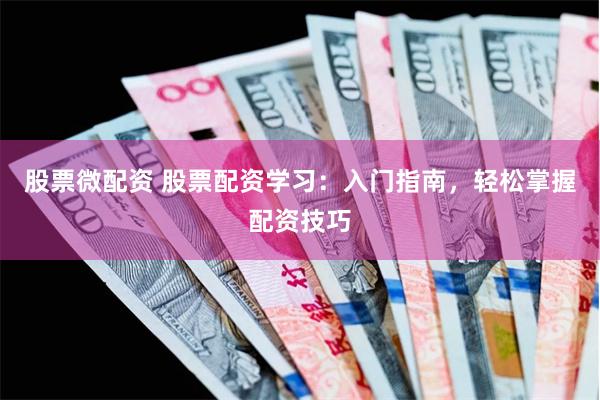 股票微配资 股票配资学习：入门指南，轻松掌握配资技巧